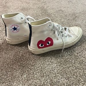 CDG CONVERSE, CONVERSE X COMME DES GARCONS PLAY HIGH TOPS